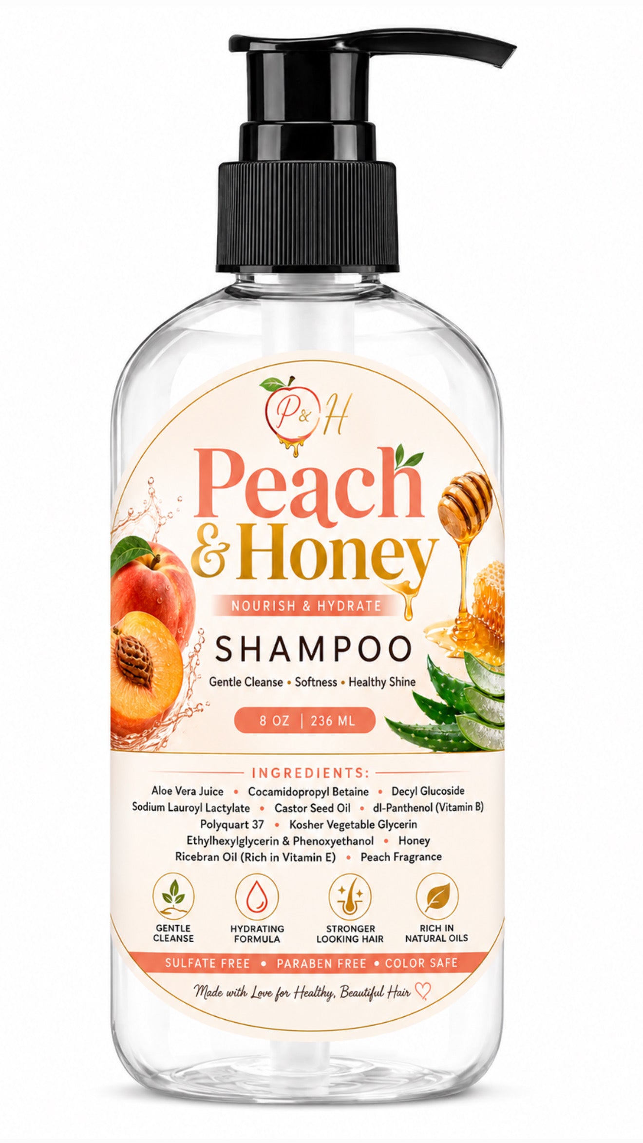 Peach & Honey Nourish & Hydrate Shampoo